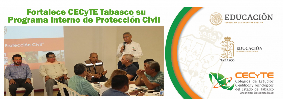 Fortalece CECyTE Tabasco su Programa Interno de Protección Civil. 