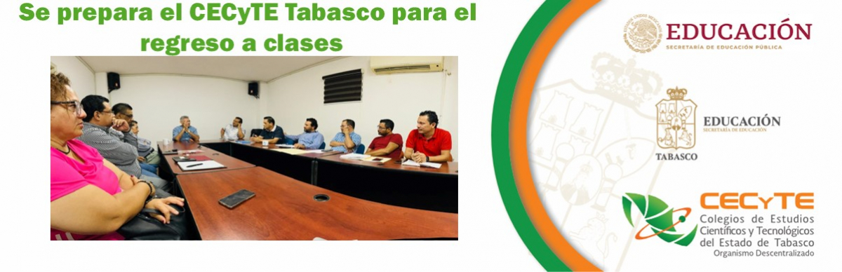 Se prepara el CECyTE Tabasco para el regreso a clases.