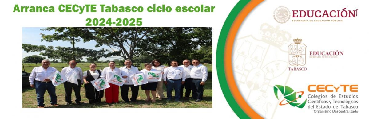 Arranca CECyTE Tabasco ciclo escolar 2024-2025 