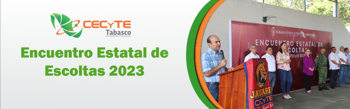 Fomenta CECyTE Tabasco valores cívicos  con el Encuentro Estatal de Escoltas InterCECyTE 2023