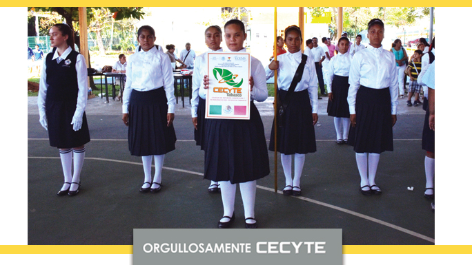 Gana 1° lugar el CECyTE Tabasco en concurso estatal de escoltas
