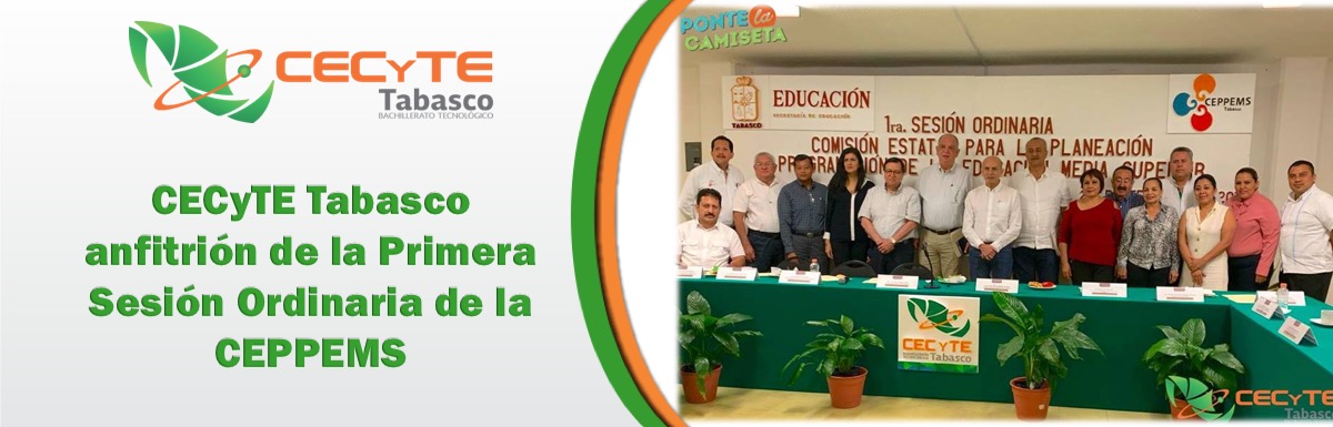 CECyTE Tabasco anfitrión de la Primera Sesión Ordinaria de la CEPPEMS