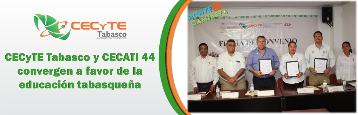 CECyTE Tabasco y CECATI 44 convergen a favor de la educación tabasqueña