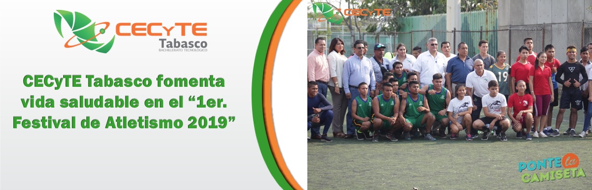 CECyTE Tabasco fomenta vida saludable en el “1er. Festival de Atletismo 2019â€